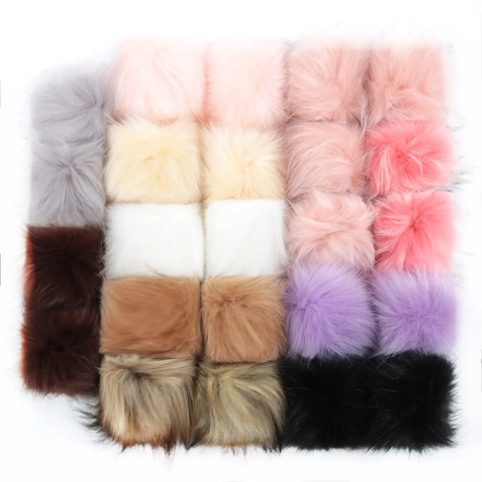 

10cm Multicolor Pom Pom Balls With Rubber Band Polyester Acrylic DIY Making Earrings Jewelry Findings,1Packet (24PCs/Packet)