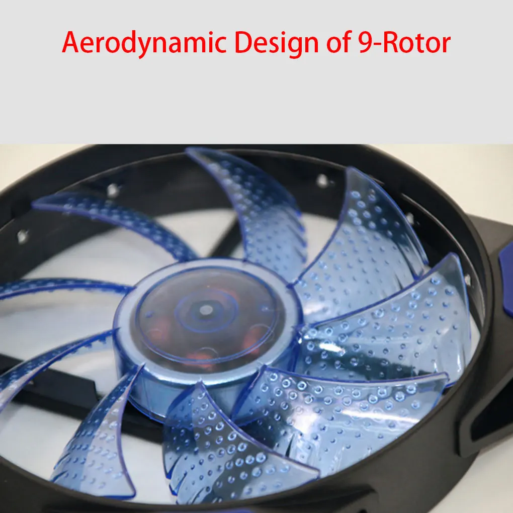 

elenxs 120mm LED Ultra Silent Computer PC Case Fan 15 LEDs 12V Cpu Heatsink Cooler Master Cooling Fan