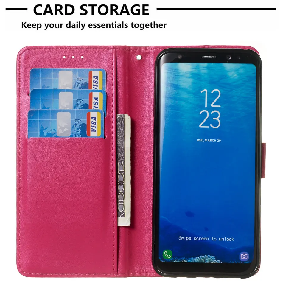 Винтажный чехол-книжка для Samsung Galaxy A6 A8 A10 A20 A40 A50 A70 M10 S20 Fe S10E S10 S9 S8 Plus S7 кожаный