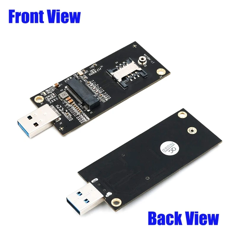 

H05A M.2 Key B To USB 3.0 Adapter Converter Card Board+6pin Card Sim Slot For 3G / 4G / 5G Module M.2 To USB Riser Card