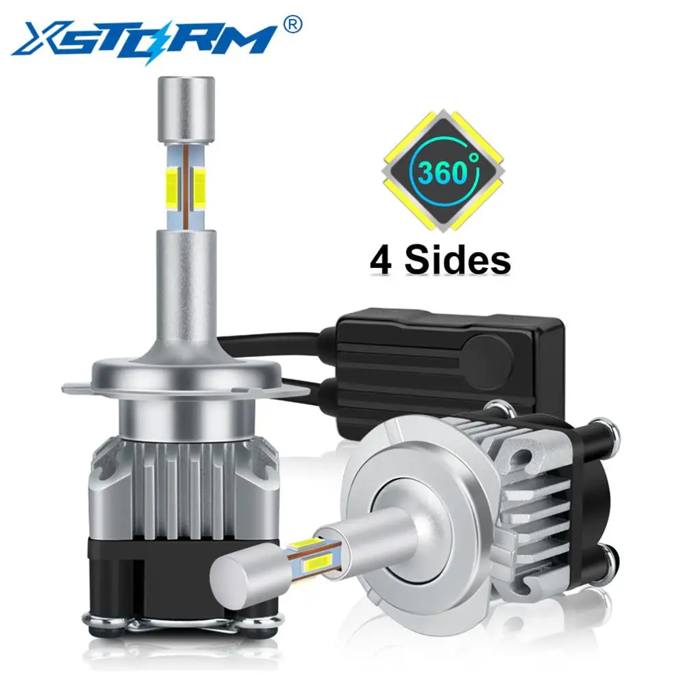 

2 шт., автомобильные светодиодсветодиодный лампы H1 H3 H4 H7 H11 HB3 9005 HB4 9006