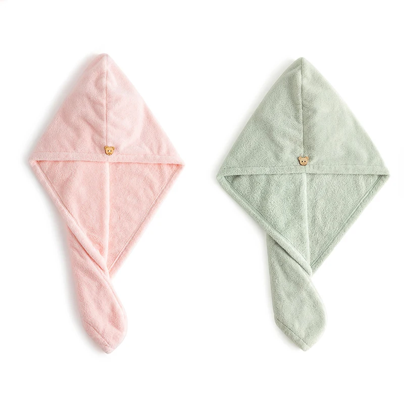 

Женское супервпитывающее быстросохнущее утолщенное банное полотенце из микрофибры для ванной комнаты, шапочка для сушки волос, полотенце ...