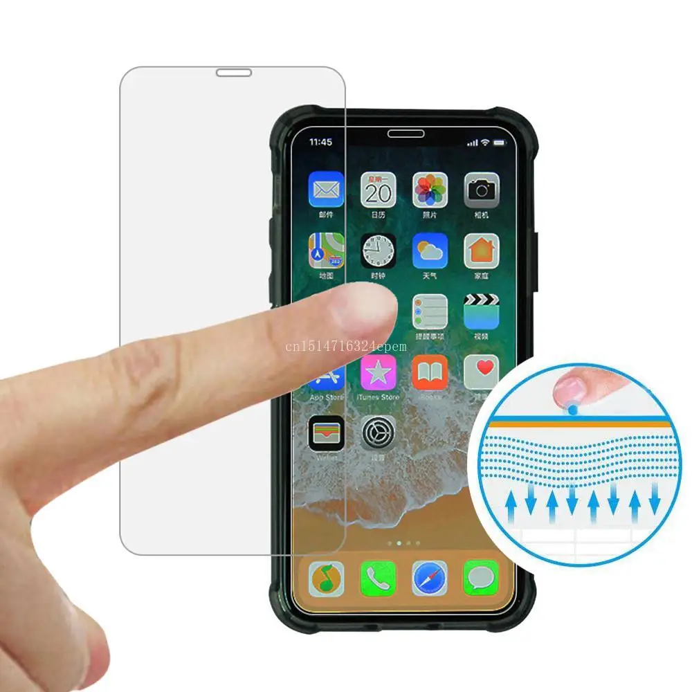 Переднее + заднее закаленное стекло 2 шт. для iPhone 8 7 6 6S Plus задняя защитная пленка X 5