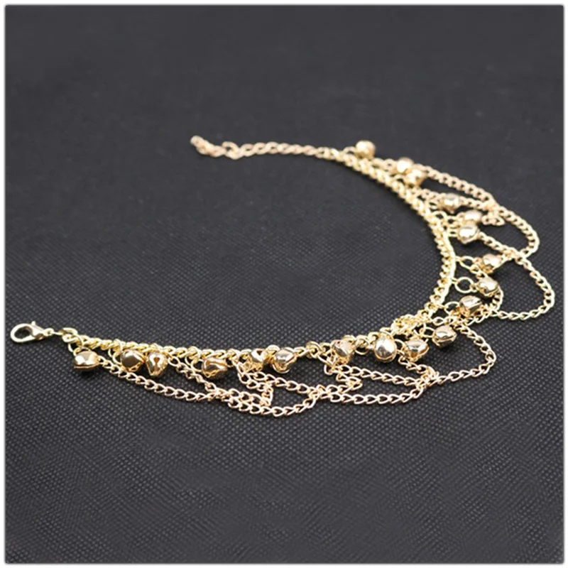 Новые модные женские туфли с кисточками цепи колокола ножной летние пикантные