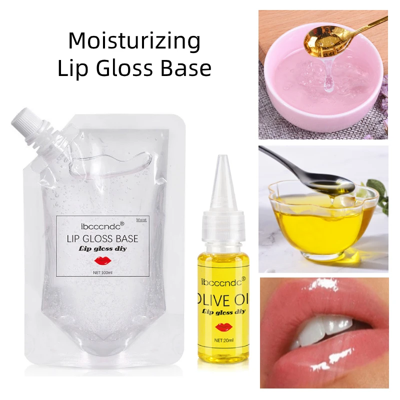 

Основа для блеска для губ, 100 мл, супер УВЛАЖНЯЮЩАЯ основа для блеска для губ + 20 мл оливкового масла, сырье для рукоделия, прозрачное