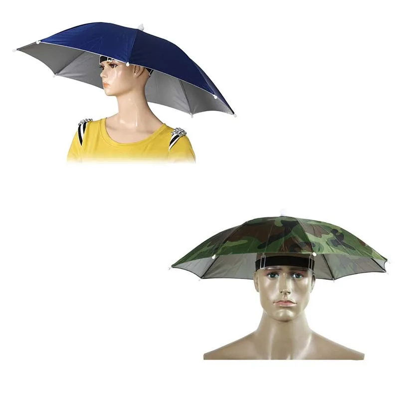 2PCS Umbrella Hat Headwear for Outdoor Fishing Gardening Beach | Спорт и развлечения