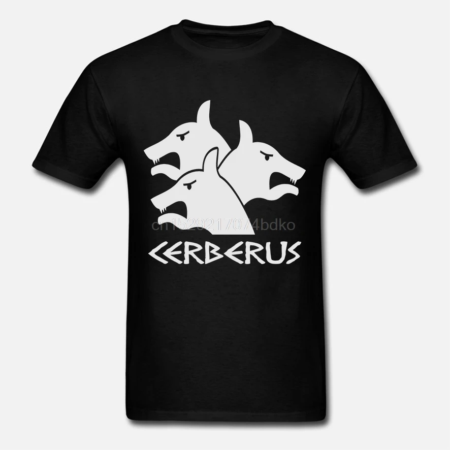 Мужская футболка с коротким рукавом Cerberus греческой мифологией древней Грецией