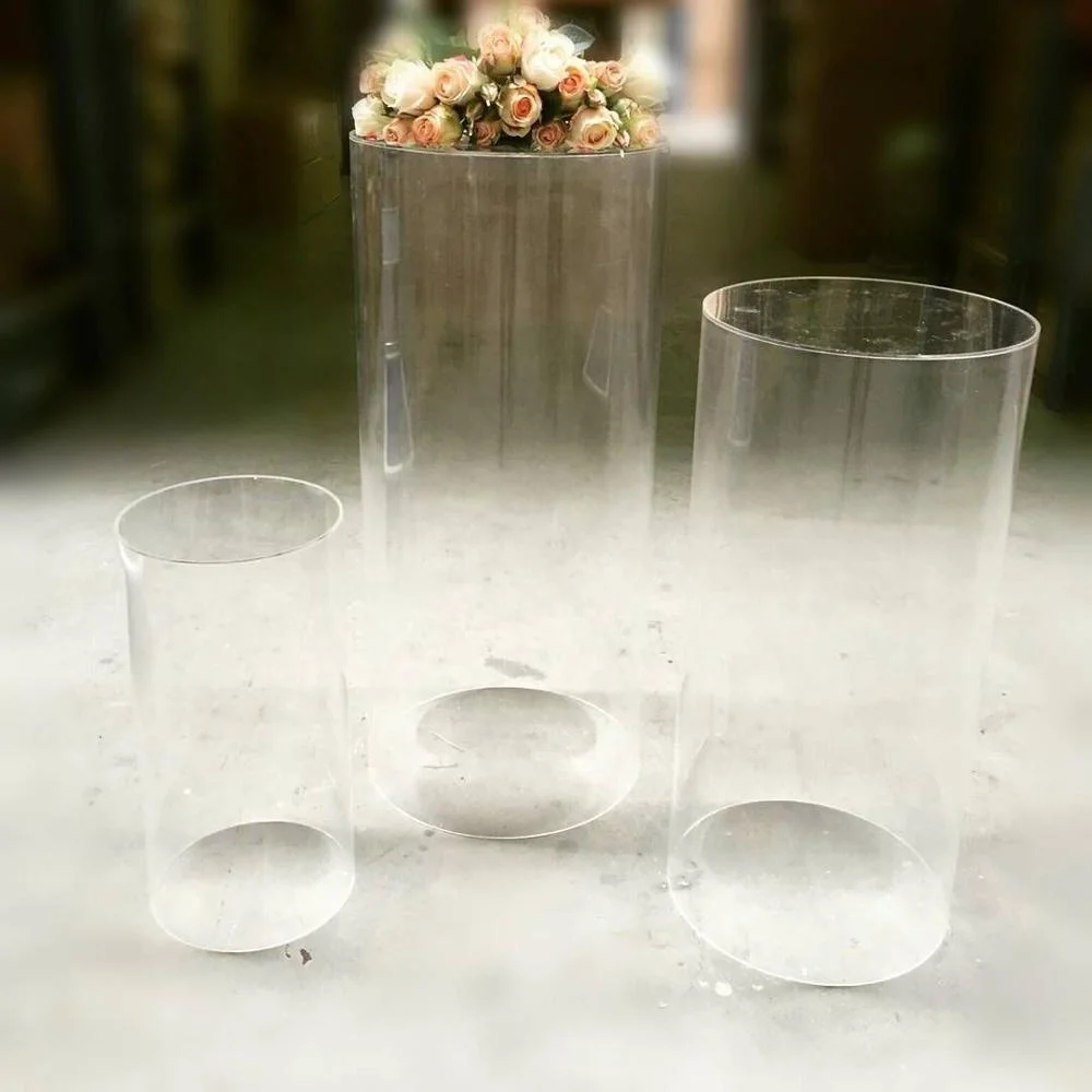 Круглый, прозрачный, акриловый плинтус дисплей Подгонянный Lucite Пьедестал плинтус senyu1414