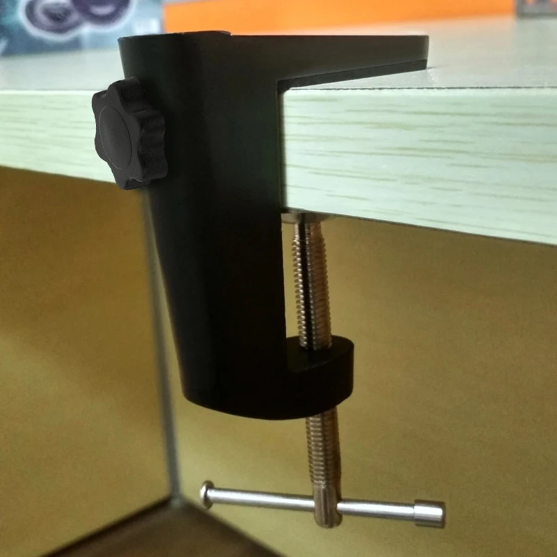 Aluminum Alloy Microphone Cantilever Bracket Clamp Holder with 12MM Hole Diameter and Non-slip Mat for Audio accessories | Лампы и