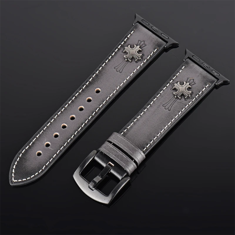 Кожаный ремешок для Apple watch band 44 мм 40 мм correa iwatch 42 мм 38 мм 3 2 Высококачественный Браслет для Apple watch 4 5 Аксессуары