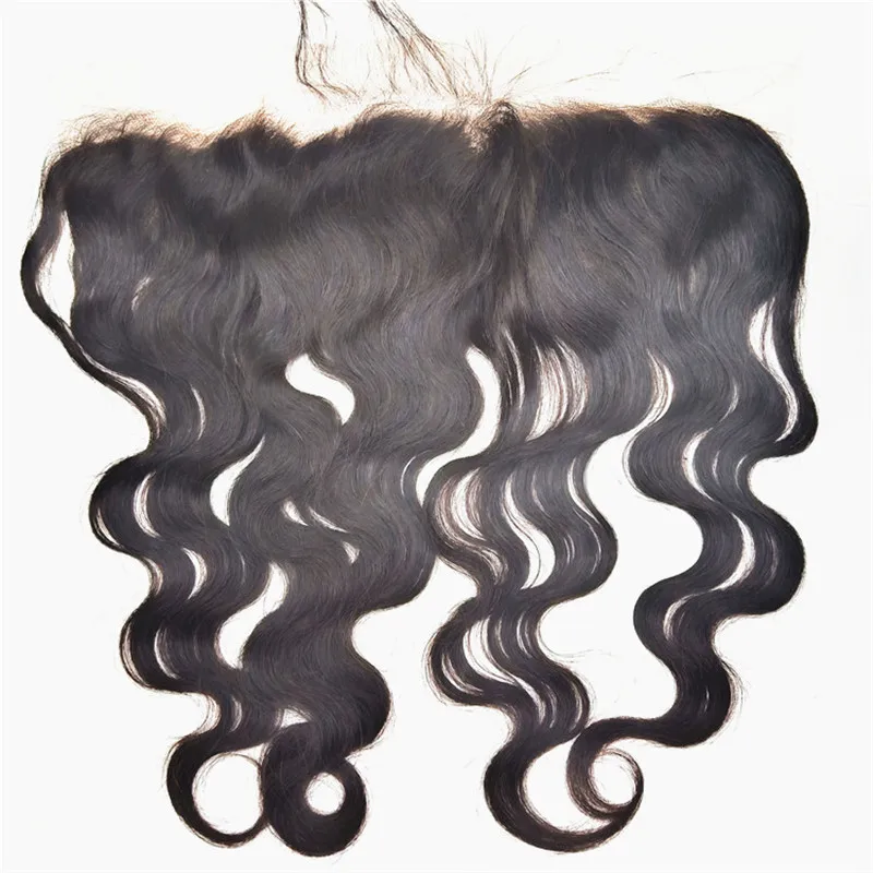 Девственные человеческие волосы пучок с тела волна Кружева Закрытие свободная