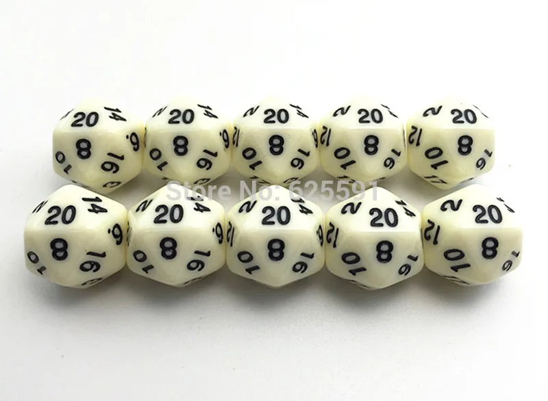 10pcs/set T&ampG High Quality Colorful D20 Dice Set Opaque effect dnd 20 side Digital number 1-20 for Rpg Game | Спорт и развлечения