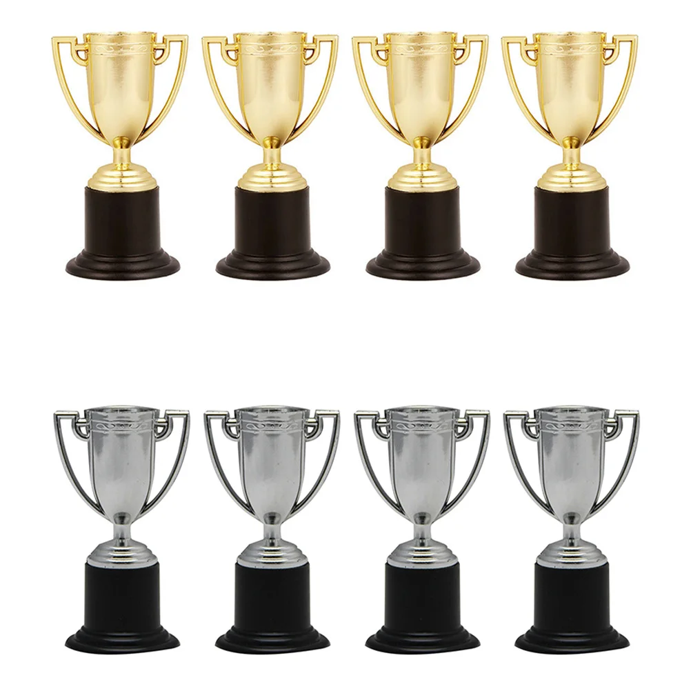 

8Pcs Plastic Award Trophy Mini Reward Prizes Children Toy Models Storage Models