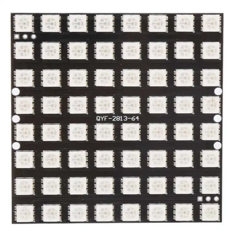 WS2812 64 разрядный RGB 5050 Светодиодный макетная плата построен в полном объеме Цвет