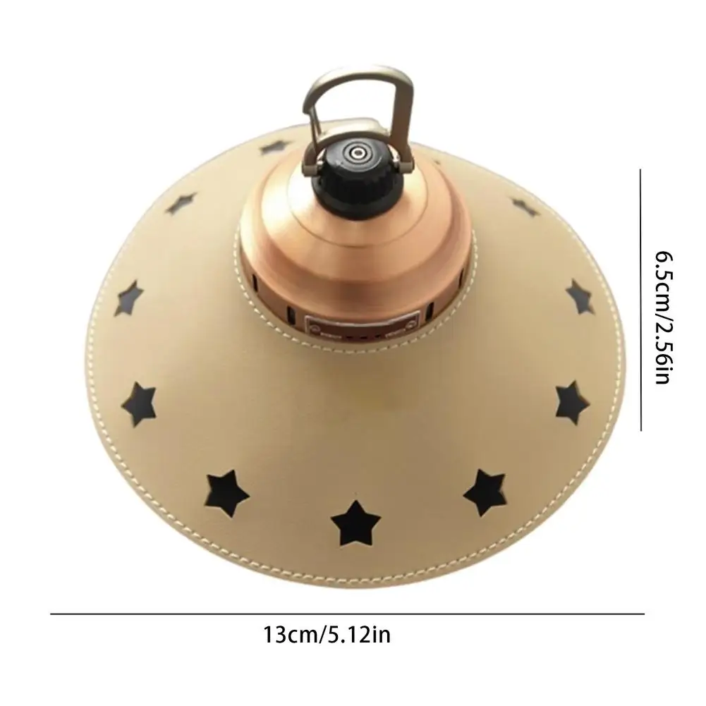 Абажур кожаный с отверстиями для светильников стильный Теплый светильник в