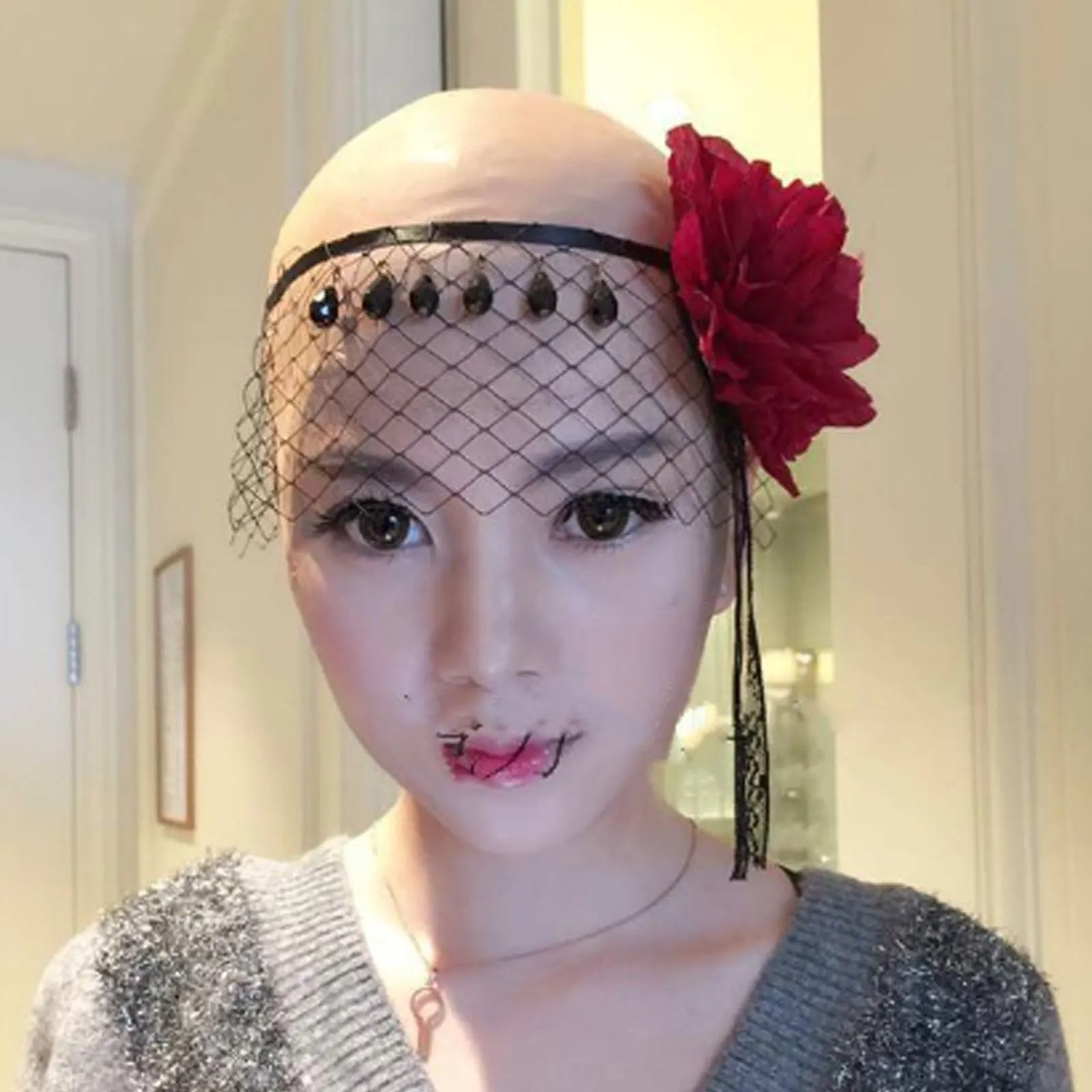 1Pcs Light Shade Bald Cap Funny Latex Skin Fake Head Unisex Fancy Film Party Dress Wig Mask Hat | Красота и здоровье