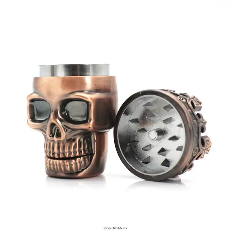 Skull Spice Grinder Small Pocket Herb Tool with Compact Sharp Teeth Durable Tobacco Crusher Dropship | Дом и сад