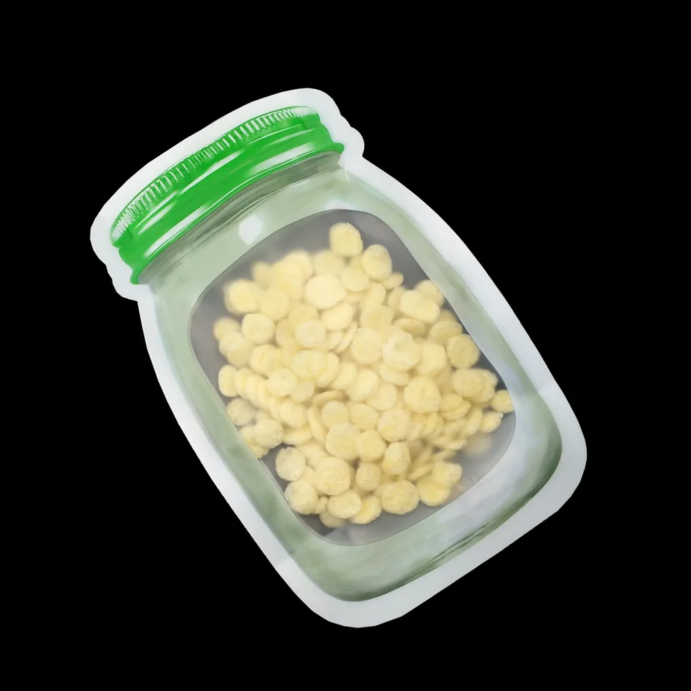 50 шт./лот пластиковые Матовые прозрачные пакеты с замком на молнии многоразовые