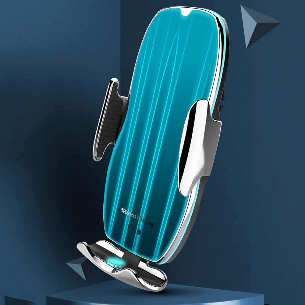

Automatic Clamping Fast Car Wireless Charger for Samsung S20 S10 iPhone 12 11 Pro XS XR 8 Infrared Sensor Phone Holder Mount