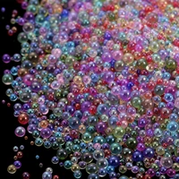 1020g 0 4 3mm mini bubble ball beads tiny glass bead resin filling for silicone mold uv resin epoxy filler diy nail art decor