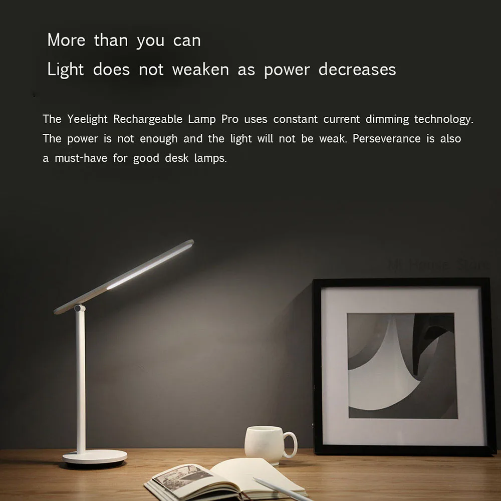 Настольная лампа Xiaomi Yeelight перезаряжаемая Складная Лампа Pro Type C легкая 5 уровней