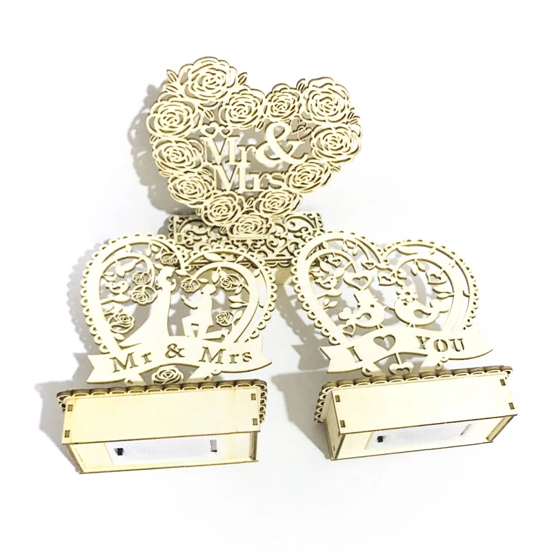 Светодиодный ночной Светильник романтическая атмосфера деревянный предложение