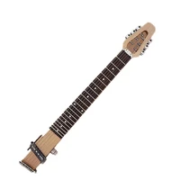 portable veneer guitar practice neck electric guitar chord fingering trainer mute guitar for beginner travel guitar