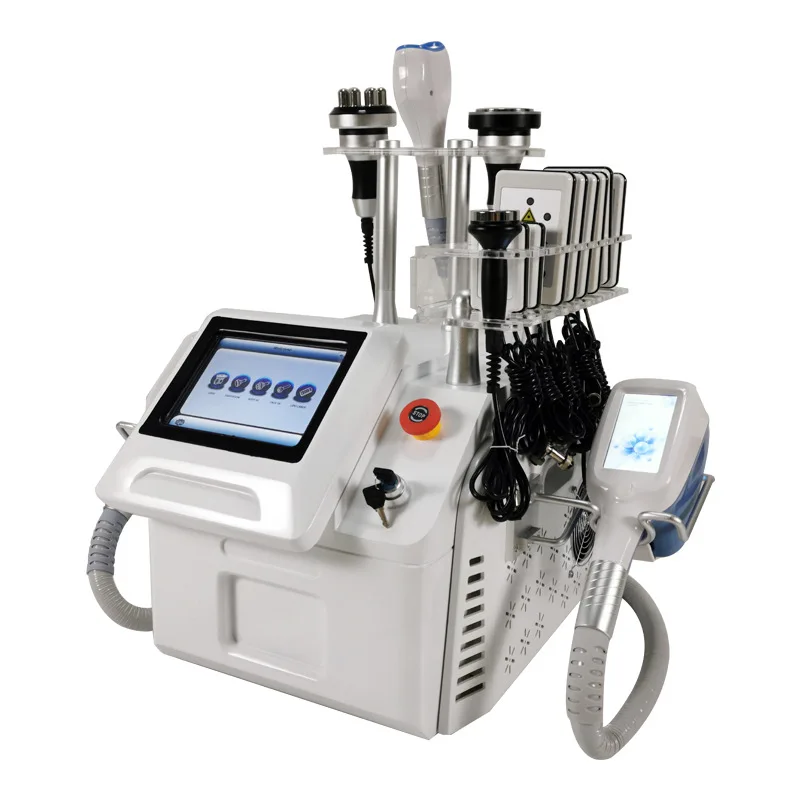 

2021 Skin Lift Vacuum Cavitation Rf Lipo Laser 360 Degree Cool Tech Fat Reduce Skin Freezing Body Sculpting Slimming Cryotherapy