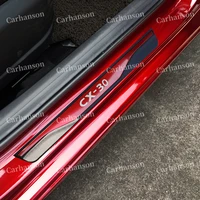 car door sill cover accessories for mazda cx 30 cx30 cx 30 auto stainless steel scuff pedal protector styling sticker 2019 2020