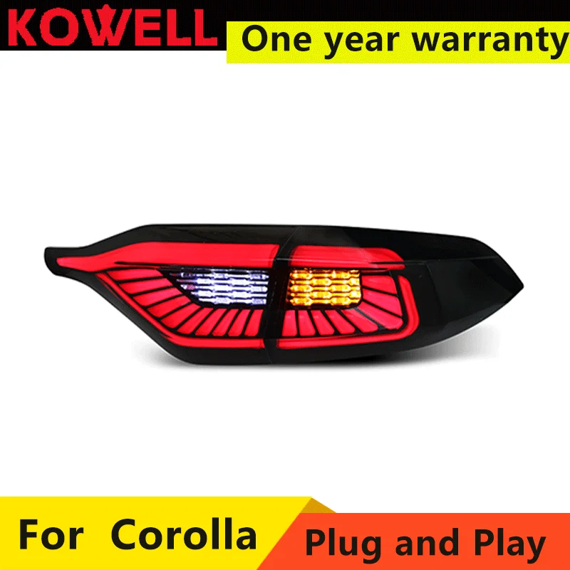 

For Toyota Corolla US Version tail lights 2019 2020 led taillights for Corolla New Design rear light Braking+Reversing+Signal
