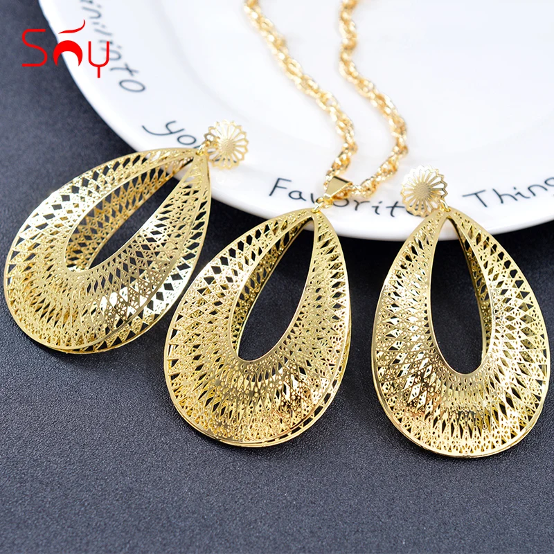 Солнечные ювелирные изделия классические большие Ювелирные наборы для женщин