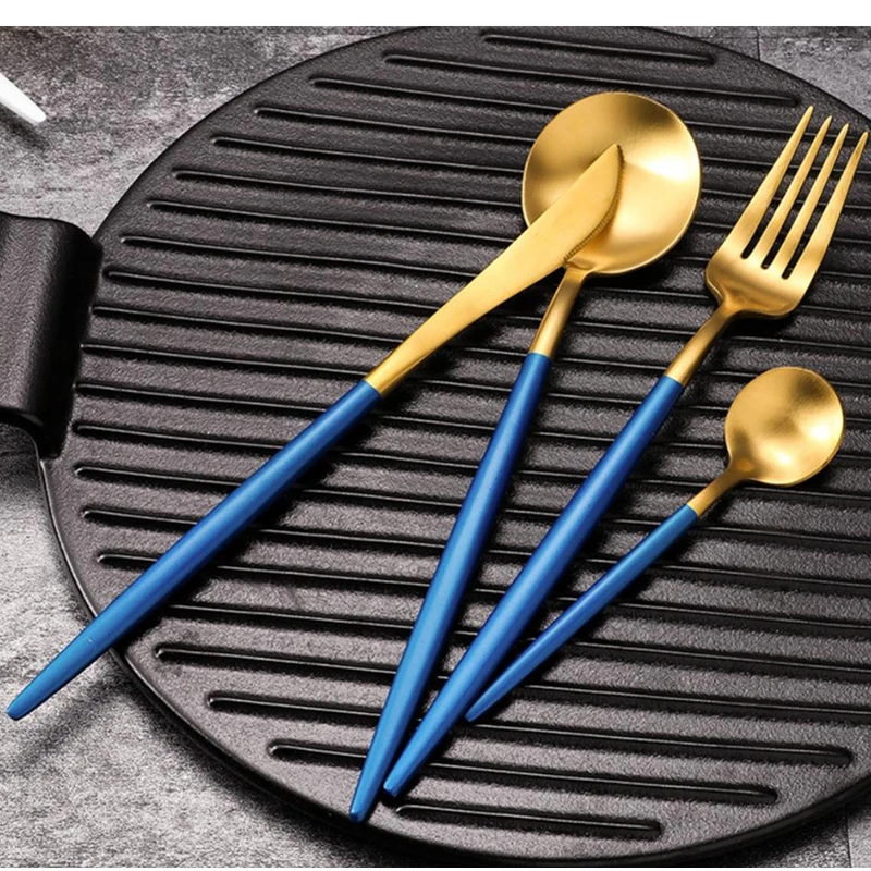 Набор столовых приборов из нержавеющей стали нож-вилка ложка вилки ложки | Дом и