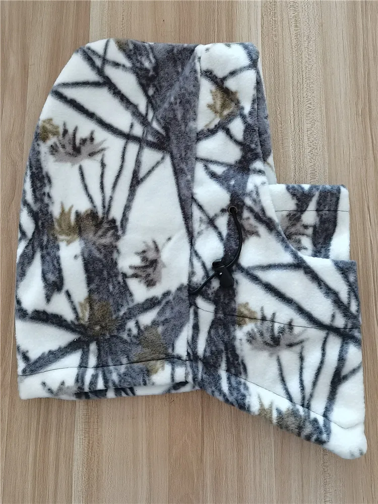 Зима бионический камуфляж охота и рыбалка теплая Кепка флисовый длинный рукав