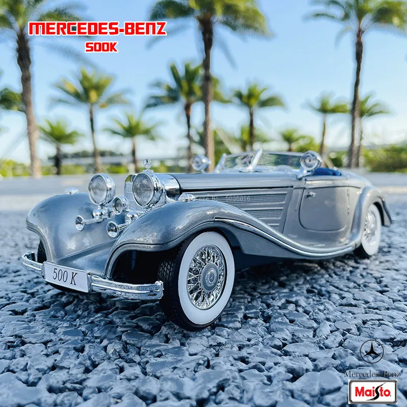 Модель автомобиля Maisto 1:18 1936 Mercedes 500K TYP из сплава ретро Классическая модель