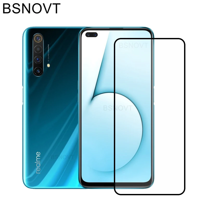 

2PCS Screen Protector For OPPO Realme X50 Glass Full Cover 6.57" Tempered Glass For OPPO Realme X50 Film For Realme X50 5G Glass