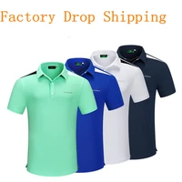 2021 new summer mens golf shirts quick drying breathable polyesterspandex short sleeve t shirt top golf training sportswear