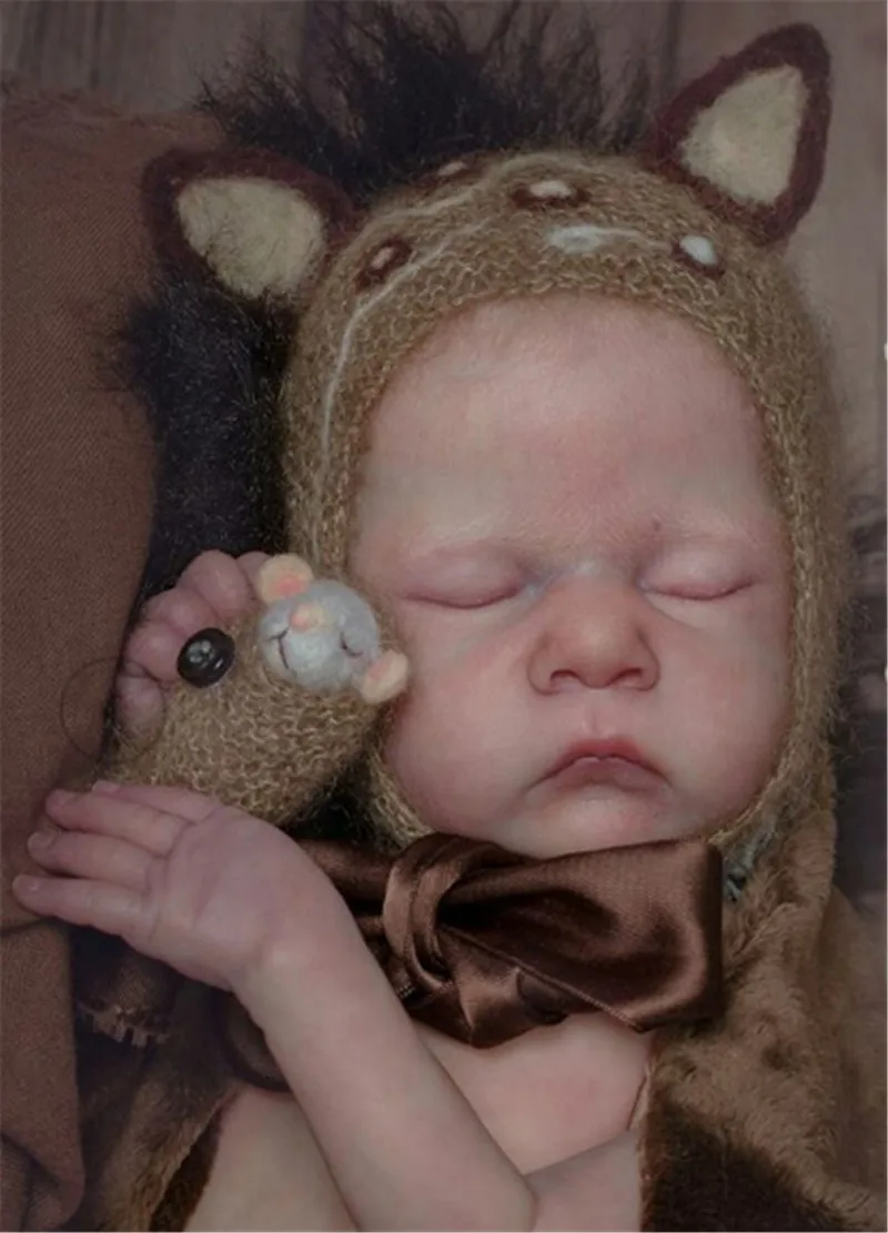 

16inch Reborn Doll Kit Pip Premie Size Full Arms and Full Legs Sleeping Baby Unfinished Doll Parts Diy Dolls