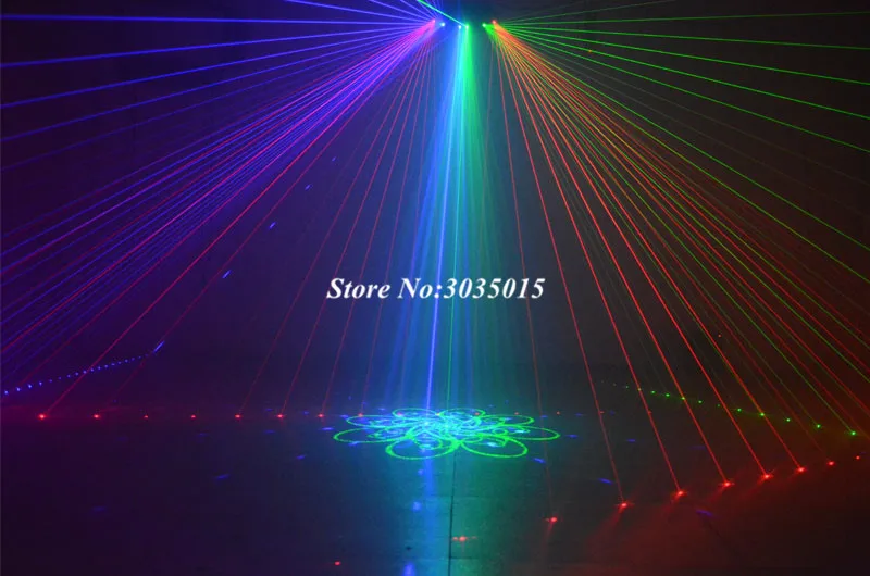 Профессиональный лазерный светильник RGB с 6 глазками, светильник DMX для сцены, светильник для дискотеки, танцевальных залов, баров, КТВ, ночного клуба, свадьбы, семейные, вечерние