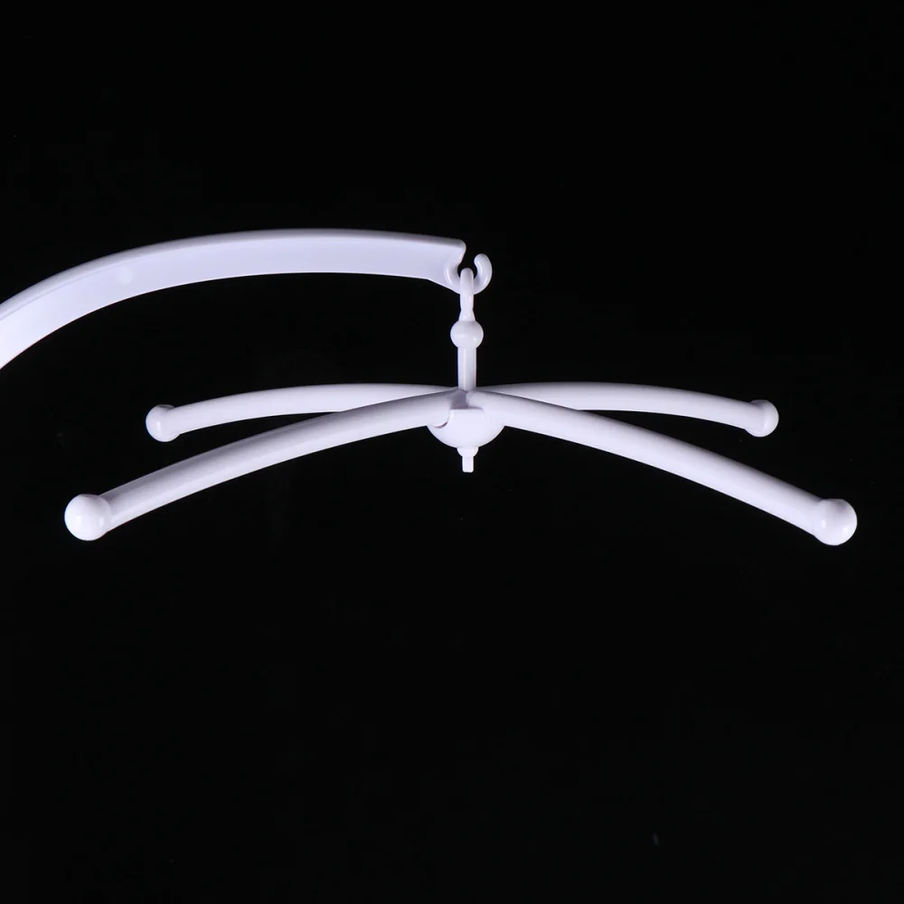 

66cm Baby Crib Mobile Bed Bell Box Toys Holder Arm Bracket Replacement (White Universal Type)