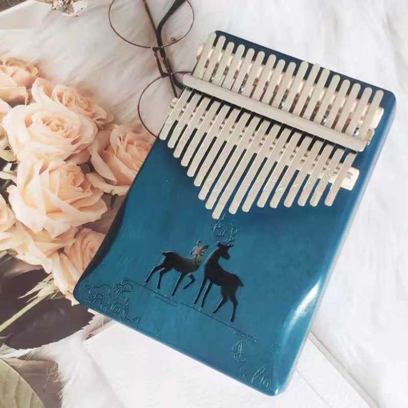 

17 Keys Kalimba Thumb Piano Mahogany Wood Finger Piano Musical Instrument Waterproof Creative Box For Kids Girls Adults Friends