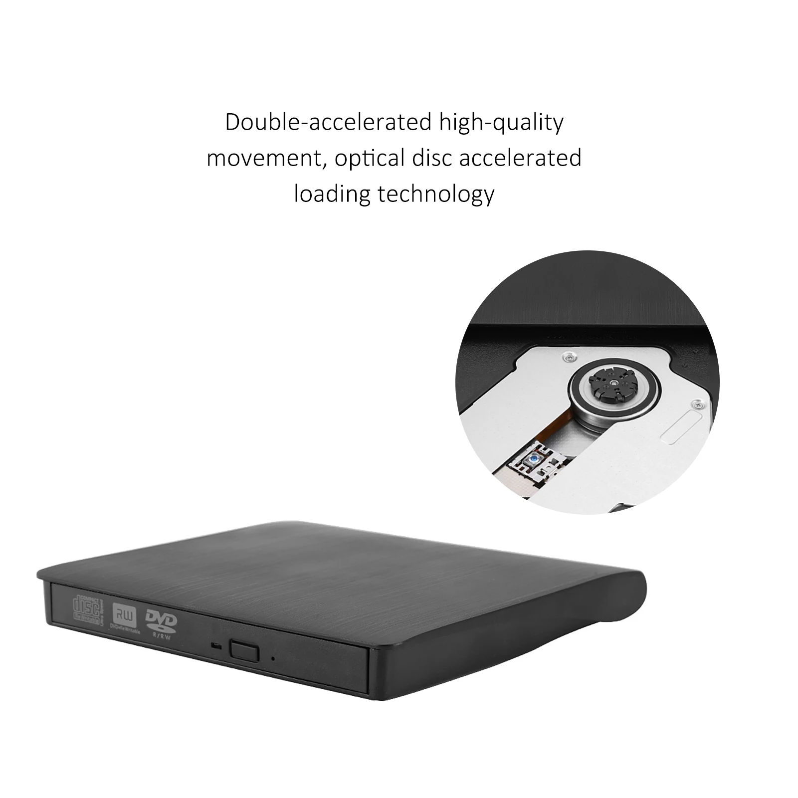 

USB External DVD Burner USB 3.0 External 8X DVD 24X CD Mute Design For Windows 98/2000/7/8 Super Multi Dvd Writer Brushed
