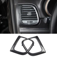 for jeep grand cherokee wk2 2014 2015 2016 2017 2018 carbon car inner air condition vent cover trim decorative outlet frame