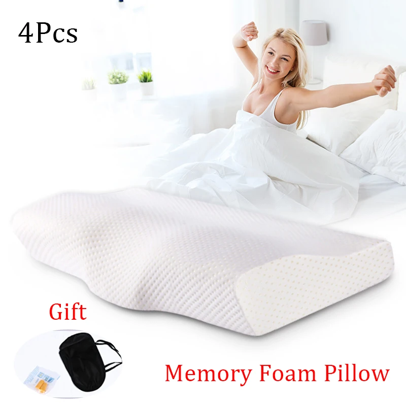 Подушка из пены с эффектом памяти для защиты шеи ортопедические подушки