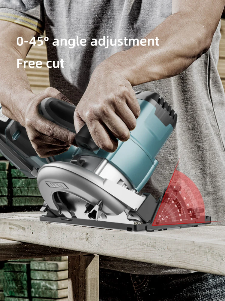 

Циркулярная пила с литиевым двигателем, Портативные Инструменты для деревообработки 7/9 дюймов, электрическая пила, ручная пила, беспроводн...