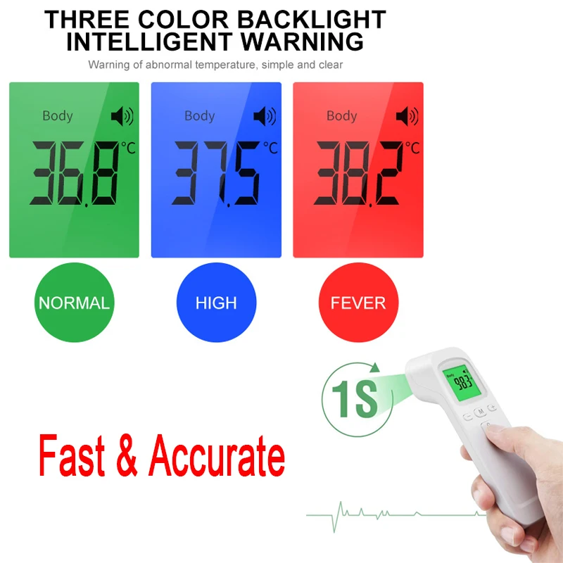 

Non-contact Forehead Thermometer Light and portable Digital Display Mini portable health SpO2 PR fingertip oximeter Fast measure