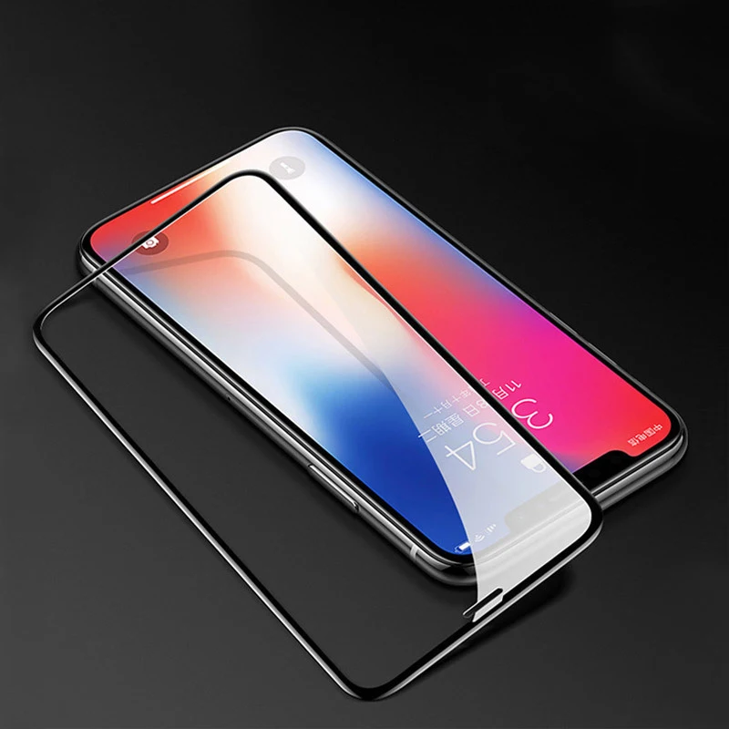 Защитное стекло EXUNTON закаленное с полным покрытием для IPhone X XS Max XR Защитная пленка