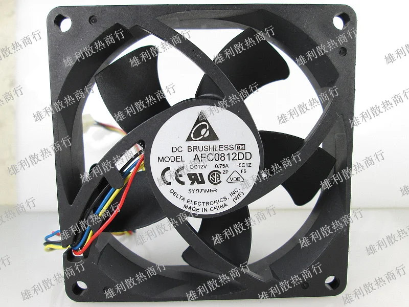 

Новый AFC0812DD -5C1Z 12V 0.75A 8 см 8020 4 провода защиты электродвигателя Вентилятор охлаждения