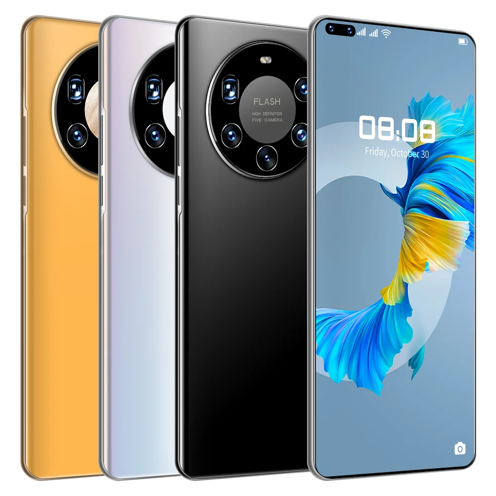 Глобальная версия Ультратонкий смартфон Mate40 Pro + 6000 мАч полный экран 7 3 дюйма