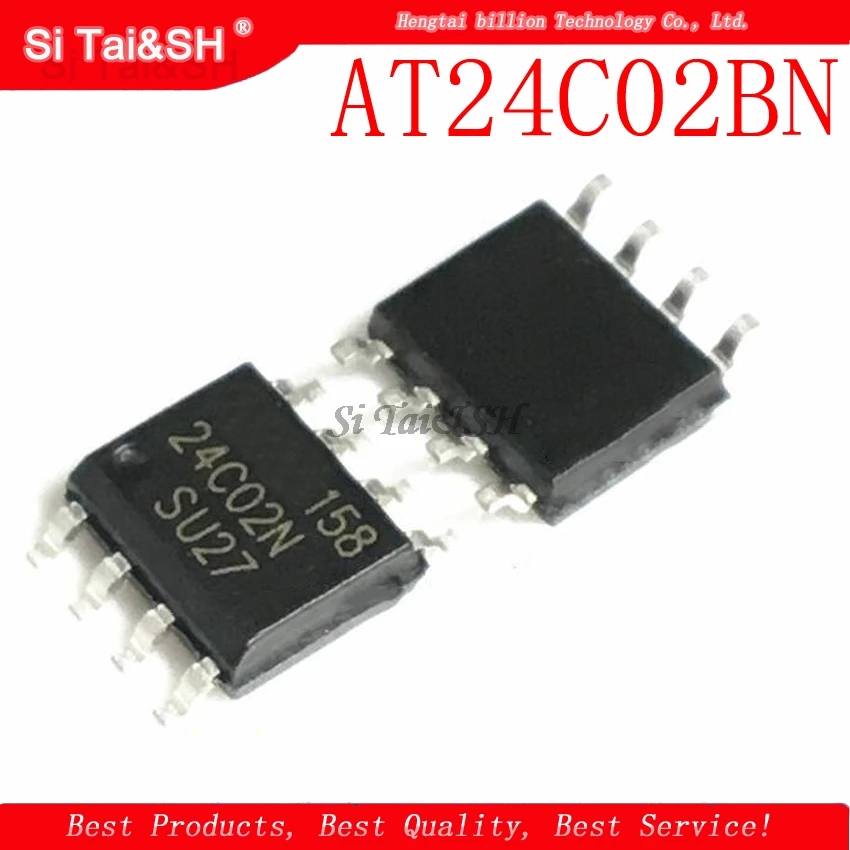 10 шт./лот Новый AT24C02BN-10SU-2.7 AT24C02 24C02N 24C02 24C02BN-SU27 EEPROM SOP8 2,7 V Memory IC