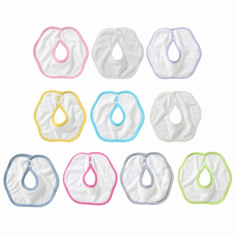 

360 Degrees Rotating Cotton Infant Baby Bibs Absorbent Soft Comfortable Saliva Towels Baby Apron